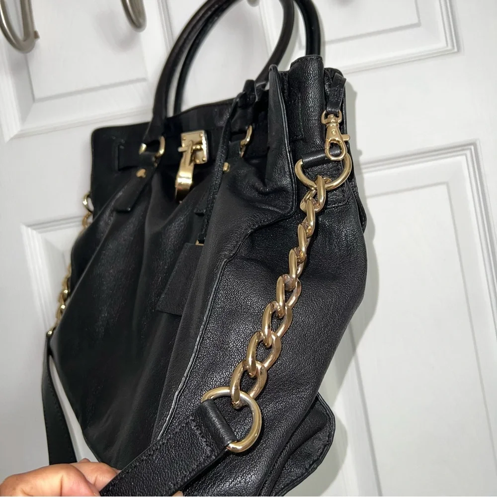 Michael Kors | Hamilton Large North South Purse Black Leather